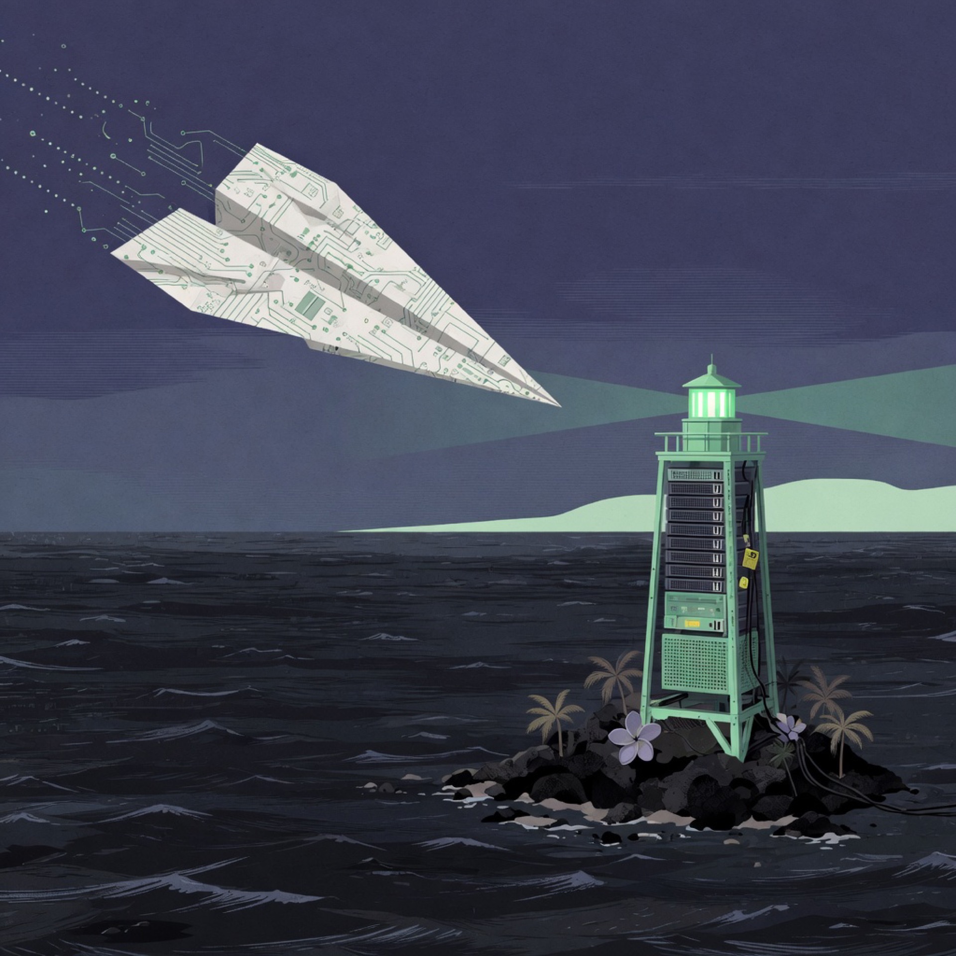 Circuit paper plane